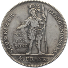 Aargau 4 Franken 1812 - Stehender Krieger